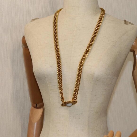 CHANEL Chain Pearl Belt metal Gold CC Auth - Picture 9 of 9